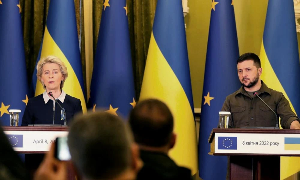 Ζελένσκι προς Φον ντερ Λάιεν: Ζητά ακόμη μεγαλύτερη βοήθεια-Το 5ο πακέτο κυρώσεων κατά της Ρωσίας δεν αρκεί
